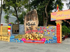 Đèn trang trí tết và đường hoa