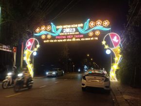 Đèn trang trí tết và đường hoa